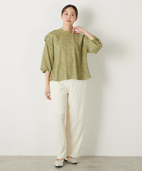 MELROSE claire（メルローズ クレール）の「【ペイズリープリントショルダータックブラウス】（シャツ/ブラウス・レディース・ブラック/ブルー/イエロー・FREE）」の8枚目の写真
