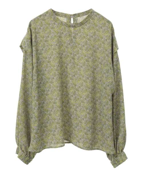 MELROSE claire（メルローズ クレール）の「【ペイズリープリントショルダータックブラウス】（シャツ/ブラウス・レディース・ブラック/ブルー/イエロー・FREE）」の9枚目の写真