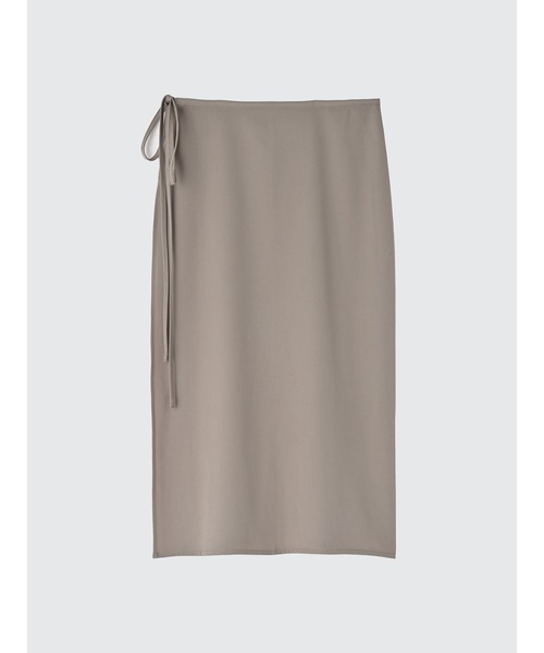 Brown&Street(ブラウンアンドストリート)の「ラップレイヤードワイドパンツ(その他パンツ・レディース・ブラック/グレイッシュベージュ・FREE/L~LL)」の22枚目の写真