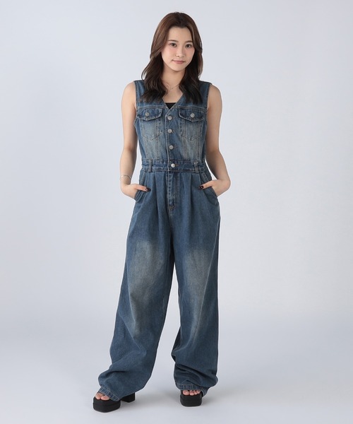 CECIL McBEEストレッチオーバーオール