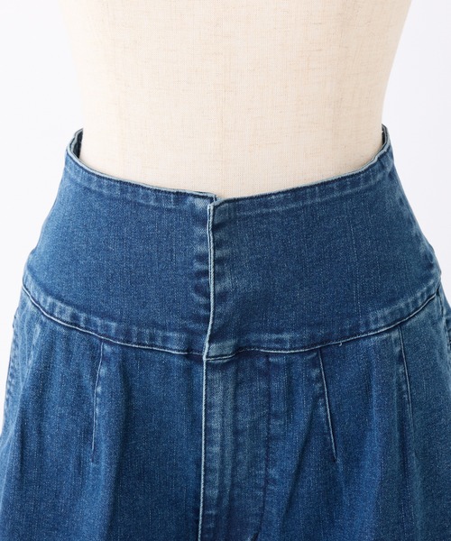 one after another NICE CLAUP(ワンアフターアナザーナイスクラップ)の「【サイズ展開あり】バックレースアップワイドデニムパンツ(デニムパンツ・レディース・ブルー/ネイビー・SMALL/MEDIUM)」の7枚目の写真