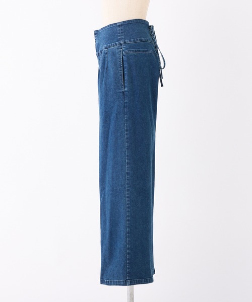 one after another NICE CLAUP(ワンアフターアナザーナイスクラップ)の「【サイズ展開あり】バックレースアップワイドデニムパンツ(デニムパンツ・レディース・ブルー/ネイビー・SMALL/MEDIUM)」の9枚目の写真