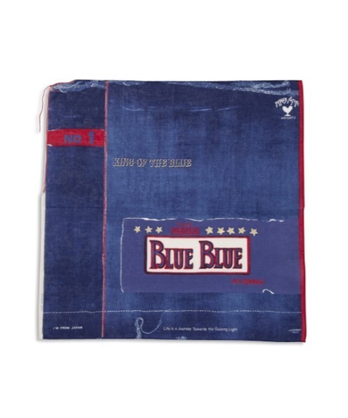 BLUE BLUE（ブルーブルー）の「ブルーデニムバンダナ（バンダナ/スカーフ・メンズ・サックスブルー/ネイビー/レッド・ONE SIZE）」の2枚目の写真