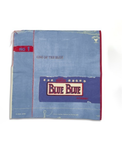 BLUE BLUE（ブルーブルー）の「ブルーデニムバンダナ（バンダナ/スカーフ・メンズ・サックスブルー/ネイビー/レッド・ONE SIZE）」の3枚目の写真