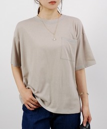 【CUTEなバイカラーでカジュアルに!】配色ステッチTシャツ