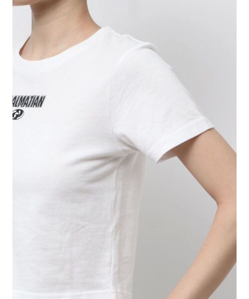 GYDA（ジェイダ）の「Cautions GYDALMATIAN ショートTシャツ（Tシャツ/カットソー・レディース・オフホワイト/ブラック/ピンク/ライム・FREE）」の11枚目の写真