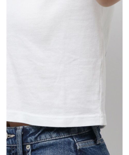 GYDA（ジェイダ）の「Cautions GYDALMATIAN ショートTシャツ（Tシャツ/カットソー・レディース・オフホワイト/ブラック/ピンク/ライム・FREE）」の12枚目の写真