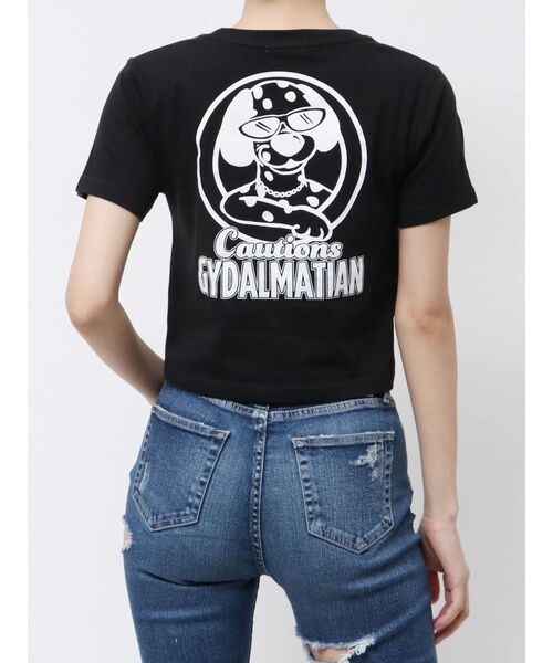 GYDA（ジェイダ）の「Cautions GYDALMATIAN ショートTシャツ（Tシャツ/カットソー・レディース・オフホワイト/ブラック/ピンク/ライム・FREE）」の14枚目の写真