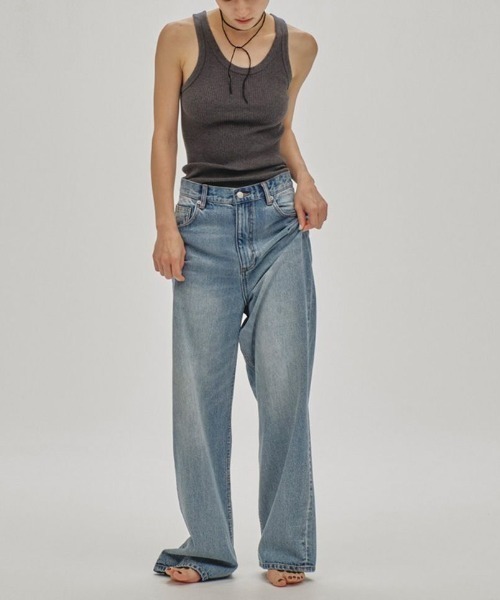 TODAYFUL（トゥデイフル）の「TODAYFUL Seamless Rib Tanktop 12510607（タンクトップ・レディース・ホワイト/グレー/ネイビー/ベージュ/グリーン・FREE）」の8枚目の写真