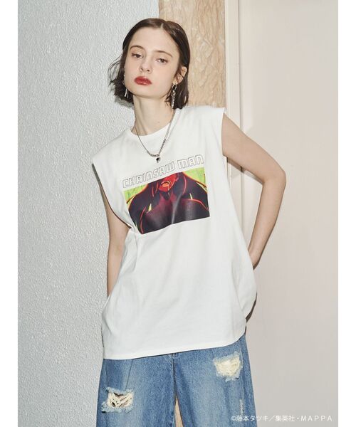 Chainsaw Man チェンソーマン X-girl Tシャツ sizeL エックスガールが