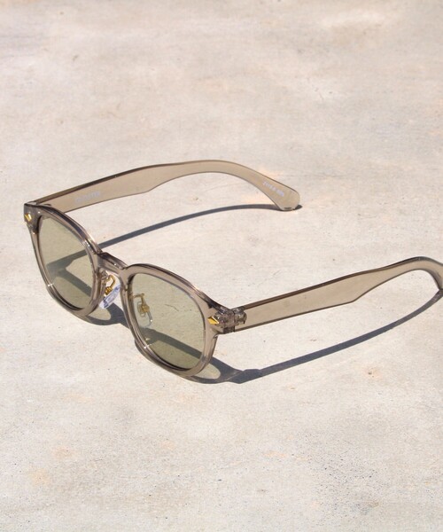 GLOSTER（グロスター）の「【GLOSTER/グロスター】ウェリントン セルフレーム カラーレンズ サングラス（サングラス・メンズ・ロイヤルブルー/ホワイト系その他6/チャコールグレー/ブラウン系その他/ベージュ/オフホワイト・FREE）」の3枚目の写真