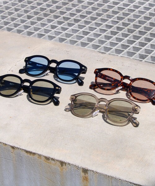 GLOSTER（グロスター）の「【GLOSTER/グロスター】ウェリントン セルフレーム カラーレンズ サングラス（サングラス・メンズ・ロイヤルブルー/ホワイト系その他6/チャコールグレー/ブラウン系その他/ベージュ/オフホワイト・FREE）」の17枚目の写真