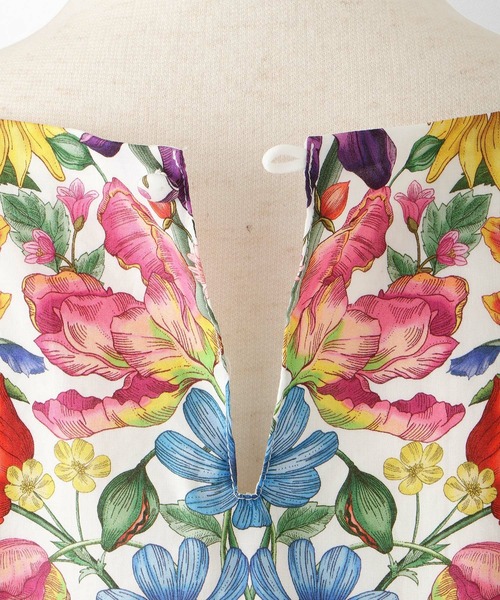 Aライン リゾート ワンピース Made with Liberty Fabric HUIT