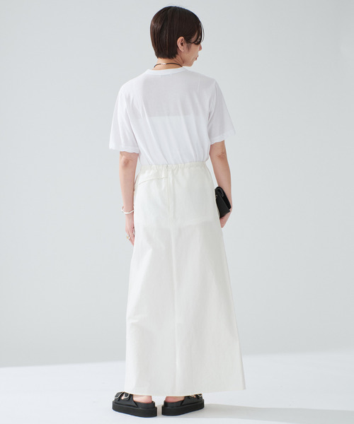 ATON(エイトン)の「ATON エイトン STANDARD T-SHIRTS KKAGGM0401(Tシャツ/カットソー・レディース・ホワイト/サックスブルー/ブラック・SMALL/X-SMALL)」の12枚目の写真