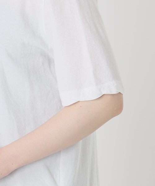 ATON(エイトン)の「ATON エイトン STANDARD T-SHIRTS KKAGGM0401(Tシャツ/カットソー・レディース・ホワイト/サックスブルー/ブラック・SMALL/X-SMALL)」の20枚目の写真