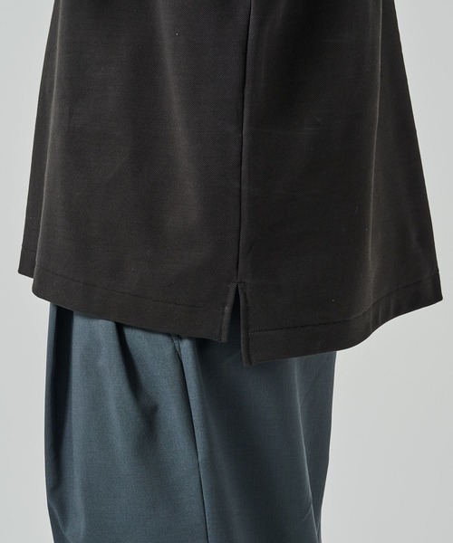markaware（マーカウェア）の「【marka/MARKAWARE】ONE BUTTON POLO S/S TEE（ポロシャツ・メンズ・ブラック/グレー・1/2）」の13枚目の写真