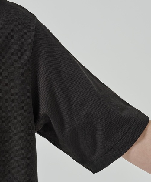 markaware（マーカウェア）の「【marka/MARKAWARE】ONE BUTTON POLO S/S TEE（ポロシャツ・メンズ・ブラック/グレー・1/2）」の14枚目の写真