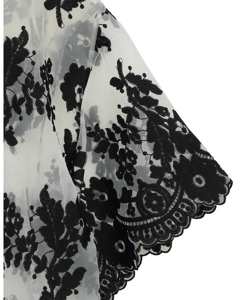 CLANE/クラネ】SHEER FROWER LACE SHIRT/シアーフラワーレースシャツ