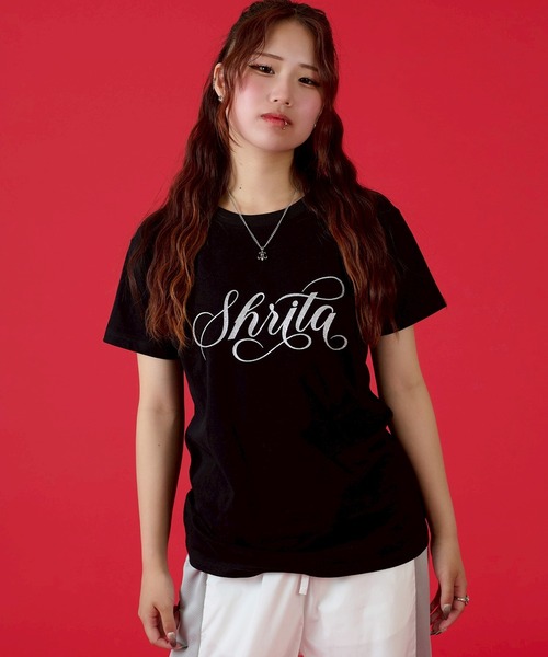 セール】SHRITAロゴラメプリントTシャツ（Tシャツ/カットソー