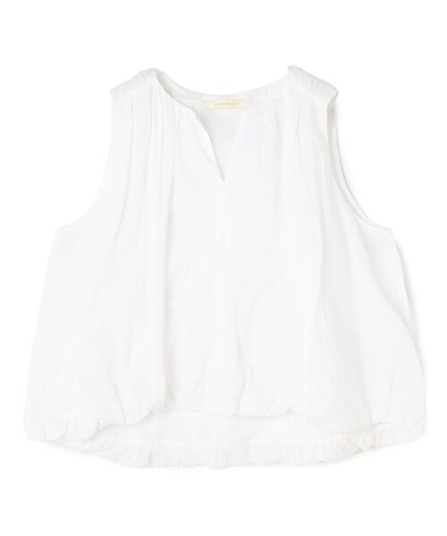 NE QUITTEZ PAS!（ヌキテパ）の「ne Quittez pas COTTON ORGANZA ノースリーブブラウス（シャツ/ブラウス・レディース・ホワイト/ブラック・FREE）」の2枚目の写真