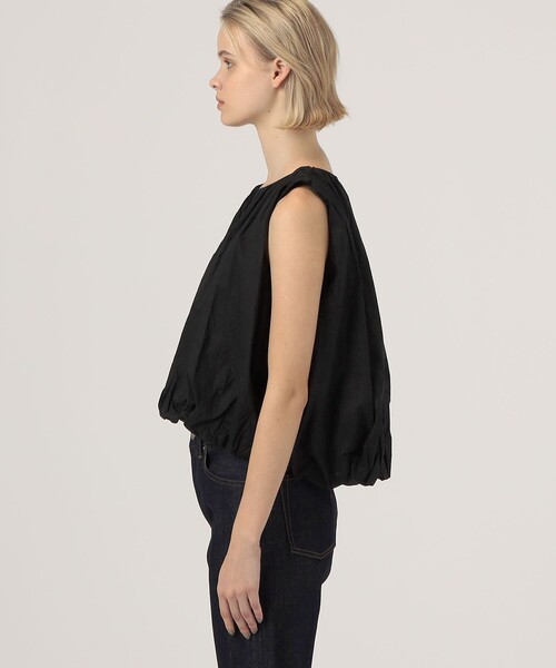 NE QUITTEZ PAS!（ヌキテパ）の「ne Quittez pas COTTON ORGANZA ノースリーブブラウス（シャツ/ブラウス・レディース・ホワイト/ブラック・FREE）」の5枚目の写真