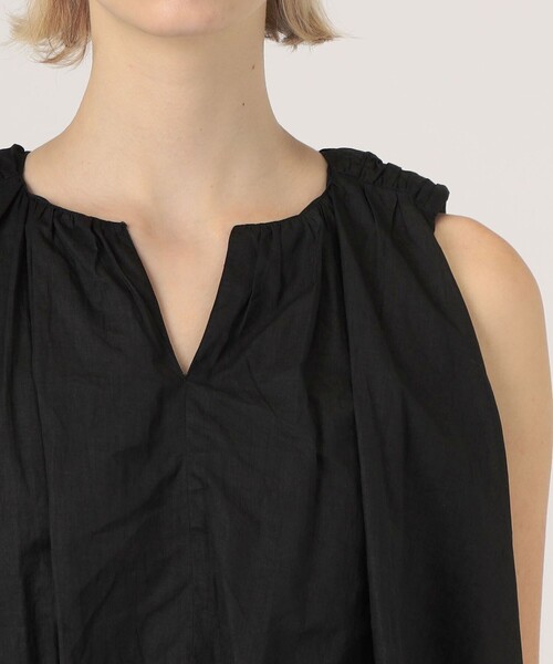 ブラウス シャツ ne Quittez pas COTTON ORGANZA ノースリーブブラウス レディース ne Quittez pas COTTON ORGANZA ノースリーブブラウス