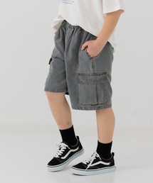 JAM & LINK（ジャムアンドリンク）の「デニム カーゴハーフパンツ（デニムパンツ）」