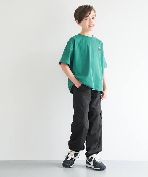 coca(coca)(コカ)の「キッズ ワッシャーナイロンパラシュートパンツ(カーゴパンツ・キッズ・ブラック/グレー・120/130/140/150)」の7枚目の写真