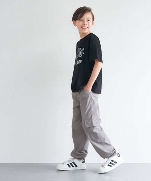 coca(coca)(コカ)の「キッズ ワッシャーナイロンパラシュートパンツ(カーゴパンツ・キッズ・ブラック/グレー・120/130/140/150)」の13枚目の写真