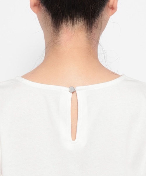 Andemiu（アンデミュウ）の「コードレーススリーブカットソー498170（Tシャツ/カットソー・レディース・オフホワイト/ブラック・FREE）」の17枚目の写真