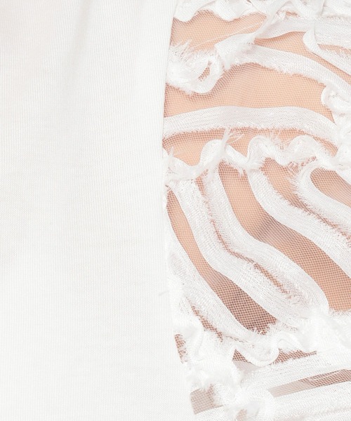 Andemiu（アンデミュウ）の「コードレーススリーブカットソー498170（Tシャツ/カットソー・レディース・オフホワイト/ブラック・FREE）」の16枚目の写真