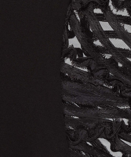 Andemiu（アンデミュウ）の「コードレーススリーブカットソー498170（Tシャツ/カットソー・レディース・オフホワイト/ブラック・FREE）」の15枚目の写真