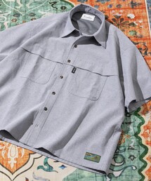 Foxfire（フォックスファイヤー）の「Foxfire/フォックスファイヤー 別注 オックスフォード フィッシングポケット クロップドショートスリーブシャツ/ショート丈（シャツ/ブラウス）」