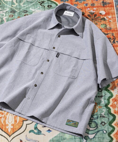 foxfire フリークスストア コラボ フィッシングシャツ クロップド丈 foxfire フリークスストア コラボ フィッシングシャツ