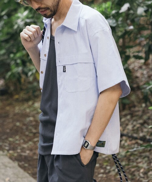 foxfire フリークスストア コラボ フィッシングシャツ クロップド丈 foxfire フリークスストア コラボ フィッシングシャツ
