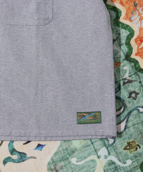 Foxfire(フォックスファイヤー)の「Foxfire/フォックスファイヤー 別注 オックスフォード フィッシングポケット クロップドショートスリーブシャツ/ショート丈(シャツ/ブラウス・メンズ・グレー/サックスブルー/その他13・MEDIUM/LARGE)」の9枚目の写真