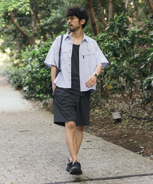 Foxfire(フォックスファイヤー)の「Foxfire/フォックスファイヤー 別注 オックスフォード フィッシングポケット クロップドショートスリーブシャツ/ショート丈(シャツ/ブラウス・メンズ・グレー/サックスブルー/その他13・MEDIUM/LARGE)」の21枚目の写真