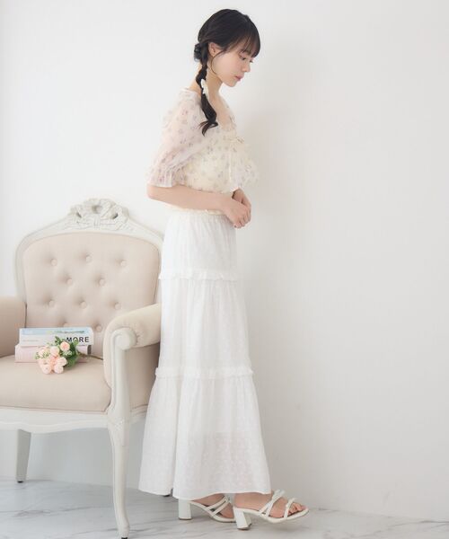 ems excite（エムズエキサイト）の「【セットアイテム】フロントリボンボレロSET（シャツ/ブラウス・レディース・ブルー系その他/ホワイト系その他/ピンク系その他・FREE）」の15枚目の写真