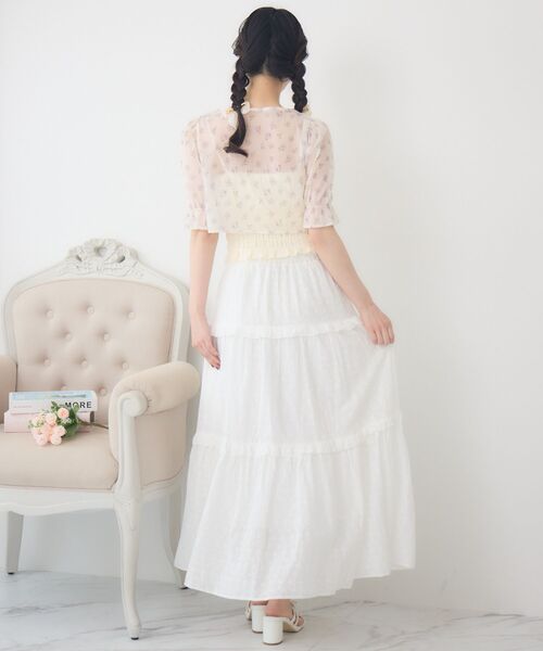 ems excite（エムズエキサイト）の「【セットアイテム】フロントリボンボレロSET（シャツ/ブラウス・レディース・ブルー系その他/ホワイト系その他/ピンク系その他・FREE）」の17枚目の写真