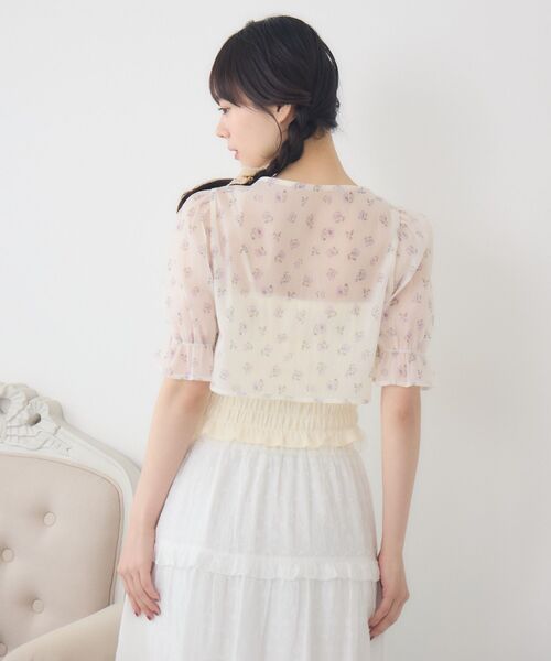 ems excite（エムズエキサイト）の「【セットアイテム】フロントリボンボレロSET（シャツ/ブラウス・レディース・ブルー系その他/ホワイト系その他/ピンク系その他・FREE）」の21枚目の写真