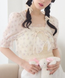 ems excite | 【セットアイテム】フロントリボンボレロSET(シャツ/ブラウス)