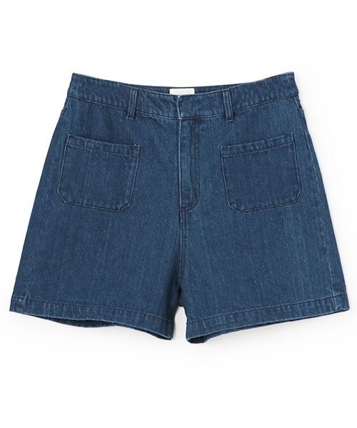 LUKU nari（ルクナーリ）の「デニムショートパンツ（デニムパンツ・レディース・キナリ/サックスブルー/ブルー・F）」の3枚目の写真