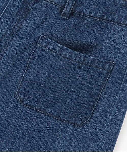 LUKU nari（ルクナーリ）の「デニムショートパンツ（デニムパンツ・レディース・キナリ/サックスブルー/ブルー・F）」の6枚目の写真