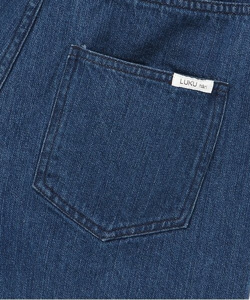 LUKU nari（ルクナーリ）の「デニムショートパンツ（デニムパンツ・レディース・キナリ/サックスブルー/ブルー・F）」の8枚目の写真