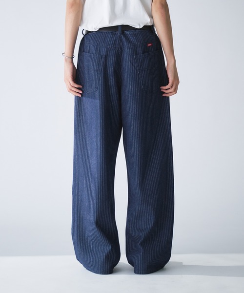 Adoon plain（アドーンプレーン）の「STRIPE DART WIDE STRAIGHT DENIM / ストライプダーツワイドストレートデニム（デニムパンツ・メンズ・ネイビー/ブラック・SMALL/MEDIUM/LARGE）」の16枚目の写真