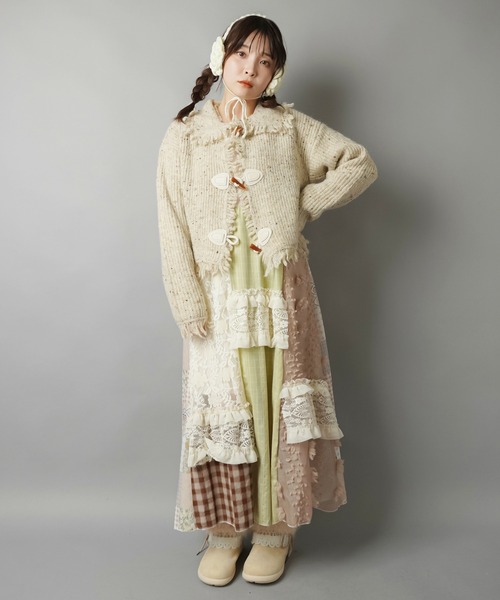 重ねるだけで雰囲気まとえる☆ちぐはぐパッチワークが主役のロング