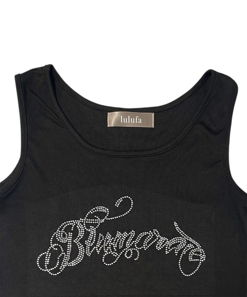 VIBGYOR（ヴィブジョー）の「ラインストーン ロゴ タンクトップ(CZ)（タンクトップ・レディース・ホワイト/ブラック/グレー・MEDIUM/LARGE）」の20枚目の写真