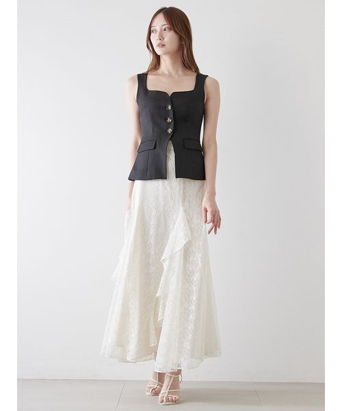 SNIDEL ジレトップス ブラウン SNIDEL｜ジレトップス | Rakuten Fashion(楽天ファッション／旧