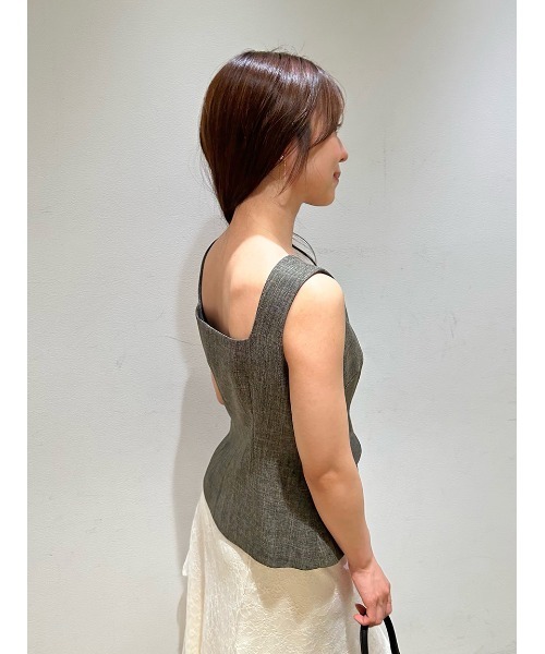 SNIDEL ジレトップス ブラウン SNIDEL｜ジレトップス | Rakuten Fashion(楽天ファッション／旧