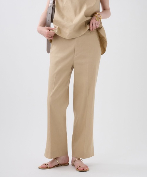 BABYLONE（バビロン）の「リネンレーヨンストレッチパンツ（その他パンツ・レディース・ベージュ/ブラック/サックスブルー・36inch/38inch）」の16枚目の写真